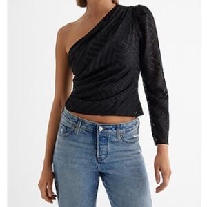 🖤🩶EXPRESS ONE SHOULDER TOP🩶🖤